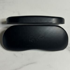 Ray-Ban Black Hard Sunglasses Case Clamshell Logo